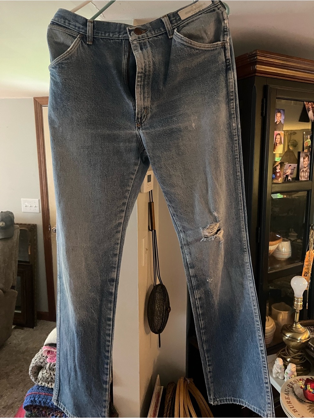 Vintage Big Ben blue jeans 34x34 Pair grunge distressed relaxed straight style